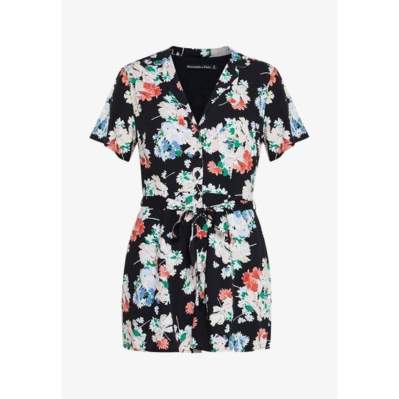 Abercrombie & Fitch Women’s Large Floral Romper Playful Romantic Dainty Fun - Picture 3 of 10